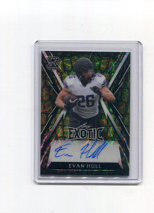 2023 Leaf Exotic Autographs Chameleon Alligator Evan Hull Rookie Auto 1/5