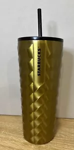 Taza Starbucks 2024 oro tachonado acero inoxidable 24 oz - Imagen 1 de 3