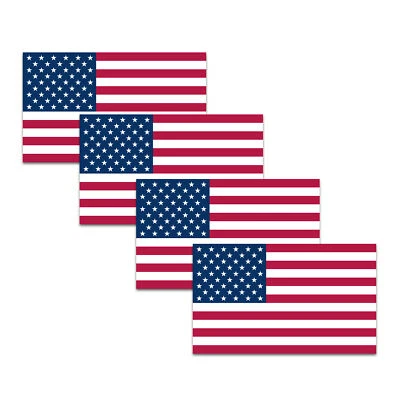 GREENYEF GRAPHICS American Flag Stickers 3 x 5 inches USA US Flag Stickers Decals for Car & Truck