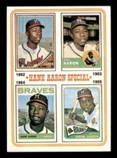 1974 Topps Baseball #4 Hank Aaron (Aaron Special 1962-65 ) NM/MT