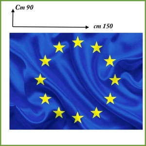 Bandiera Europea europa cm 150X90 con asola in tessuto poliestere blu e stelle - Foto 1 di 2
