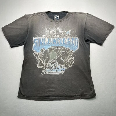 5IVE Jungle & Co Mens Short Sleeve T-shirt Kings City Walk Of Life 2XL Hip Hop - Image 1 of 4