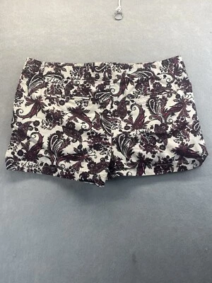 Pantalones Cortos ANN TAYLOR LOFT Mujer Talla 16 Algodón Tiro Medio Riviera Estampado Cachemira Foto 1 de 4
