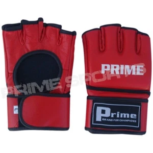 Prime MMA UFC Grappling Gloves Cage Fight Kick Boxing Muay Thai Punch Bag Red - Picture 1 of 3