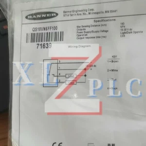 1PCS New BANNER  QS18VN6FF100 Photoelectric Sensor In Box* - Picture 1 of 4