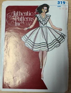 Authentic Patterns  319 Square Dance Dress Pattern sizes 6 - 10 Uncut - Picture 1 of 2