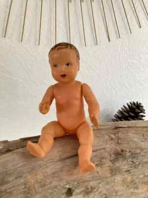 22 ⚜️ Ancien Jouet Très Mignon Petit Bébé Baigneur Poupon Vintage Hauteur 17 Cm - Photo 1/4