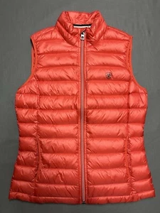 Ariat Women’s Ideal Down Puffer Sleeveless Zip Vest Coral Size XS Duck Down EUC - Picture 1 of 6