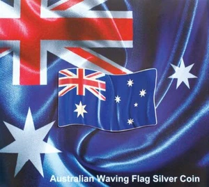 2018 $2 Australian Waving Flag 1oz Silver Coin ONLY 1,000 - Picture 1 of 3