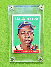 Hank Aaron 1958 TOPPS CARD NAME IN YELLOW SP 1958 HANK AARON Topps MAKE AN OFFER