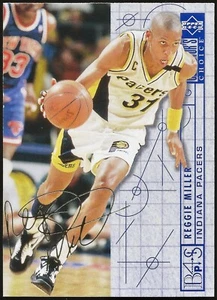 1994-95 Collector's Choice German Gold Signature Reggie Miller Parallel #382 - Bild 1 von 2