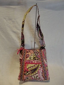 Vera Bradley Hipster Very Berry Paisley Pink Purple Crossbody Purse Shoulder Bag - Picture 1 of 6