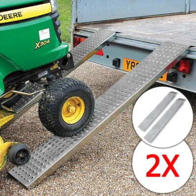 2 Stk. Auffahrrampe Verladerampe Auffahrrampe 400kg Laderampe Rampe Rutschfest # - Bild 1 von 4