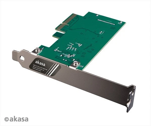 Akasa AK-PCCU3-08 USB 3.2 Gen 2 x 2 connettore interno 20 pin a scheda host PCIe - Immagine 1 di 1