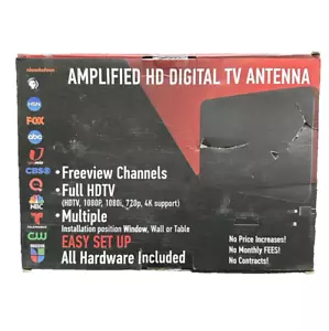 Antenna TV Digitale HD Amplificata Lungo Miglia Supporto 4K Fire Stick TV Anziani - Foto 1 di 5