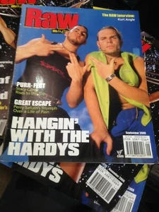 WWF WWE RAW Magazine SETTEMBRE 2000 Hardy Boyz + Poster Kat Diva - Foto 1 di 3