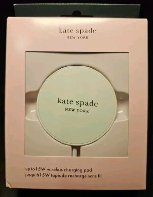 NEW IN BOX KATE SPADE 15W MAGNETIC IRIDESCENT WIRELESS CHARGING PAD  - Image 1 of 4