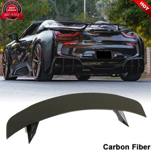 For BMW I8 Coupe 2014-2018 REAL CARBON FIBER Rear Trunk Spoiler Sport Wing Lip - Bild 1 von 12