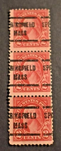 3 - 1922 US Stamps - Scott # 554 - 2 Cent Washington Precancels - MA - Picture 1 of 2