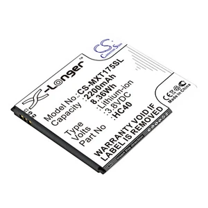 Batterie 2200mAh type HC40 Pour Motorola Moto C, XT1754 XT1755 XT1758 M2998 - Photo 1 sur 3