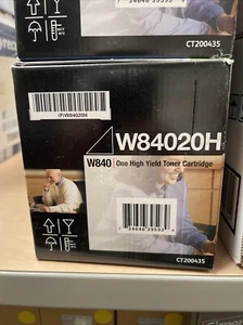LEXMARK W84020H One High Yield Toner Cartridge W840 Original - Photo 1/1
