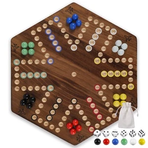 15 inches Wooden Fast Track Board Game Original Aggravation Board Game Wahoo ... - Picture 1 of 6