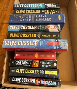 CLIVE CUSSLER - LOT OF 4 PB AND 6 HC (2 WITH NO JACKET) - Picture 1 of 1