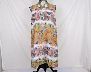 Vestido para mujer Fire Los Angeles talla grande 2 capas correa floral - Imagen 1 de 8