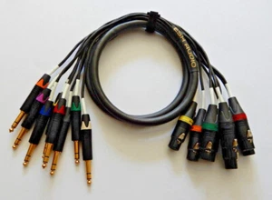 ESH AUDIO - 8 Channel XLR-TRS Loom - Mogami 2932 - Neutrik - Picture 1 of 10