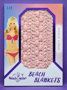 Bench Warmer 2025 Girls of Summer Stacy Fuson #1/2 PURPLE FOIL BEACH BLANKETS - Picture 1 of 2