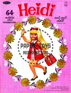 VINTAGE REPRINT - 1966 - HEIDI PAPER DOLL - Picture 1 of 10