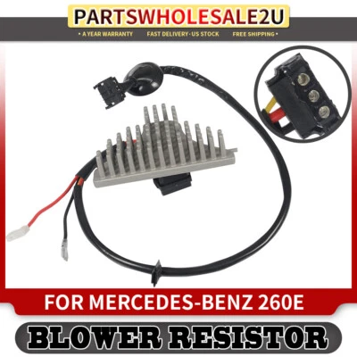A/C Blower Motor Resistor for Mercedes-Benz 260E 300CE 300D 300E E320 E420 E500 - Image 1 of 4