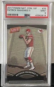 Convención Nacional Panini Prizm 2017 VIP Patrick Mahomes #25 Rookie RC PSA 9 - Imagen 1 de 2