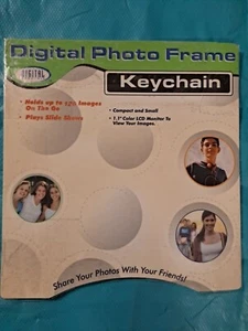 Digital Concepts Digital Photo Frame Keychain ~ Blue 1.1" Screen - 126 Images - Picture 1 of 6