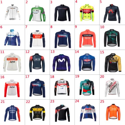 Camiseta deportiva térmica de vellón para hombre para ciclismo de manga larga Foto 1 de 4