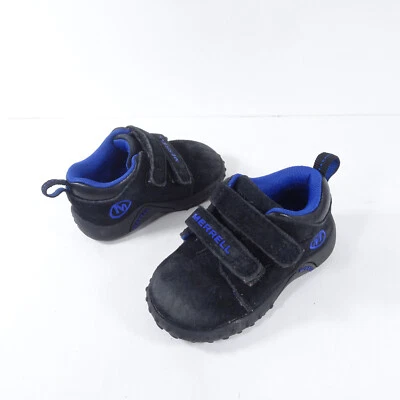 Merrell Sprint Jr. Toddler Kids Size 4 Baby Shoes Black Slip On Sneakers - Image 1 of 4