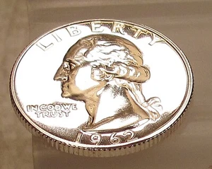 1962 Choice / Gem Proof Quarter 90%   Blazing Mirrored Surfaces #929-48 - Picture 1 of 2