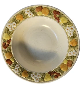 VINTAGE (1960'S) VERNON METLOX POPPYTRAIL DELLA ROBBIA SERVING BOWLS 10.5" X2 - Picture 1 of 6