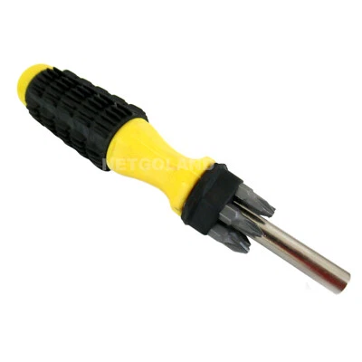 6" inch 6 in 1 Multi-Bit Precision Slotted Flathead Phillips Screwdriver Set NGL
