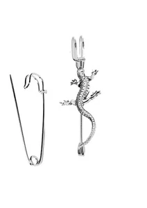 Spilla spilla coperta kilt C8 lucertola fine peltro inglese su 6,35 cm 2,5" - Foto 1 di 1