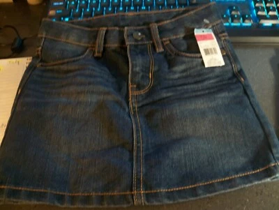 Falda Denim TOUGHSKINS Niñas Talla 6 Cintura Ajustable SEARS Azul Foto 1 de 4