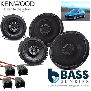KENWOOD Peugeot 206 1300 Watts Front/Rear Door or Side Car Speaker Upgrade Kit - Picture 1 of 9