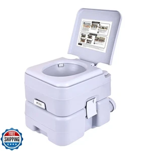 Elevon tragbare Toilette Reise Wohnmobil Töpfchen, 5,3 Gallonen großer Abwassertank, spritzwasserfrei - Bild 1 von 5