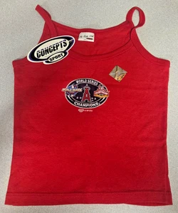 Anaheim Angels 2002 World Series Championship Womens Tank Top - New w/Tags - Picture 1 of 6