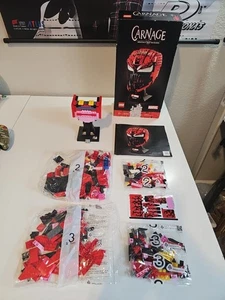 Lego Marvel Carnage Head Superhéroe Cascos Parcialmente Montados 76199 - Imagen 1 de 6
