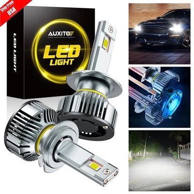 2*AUXITO H7 LED Headlight Bulbs High or Low Beam 40000LM Super Bright Y19 Series - Image 1 of 4