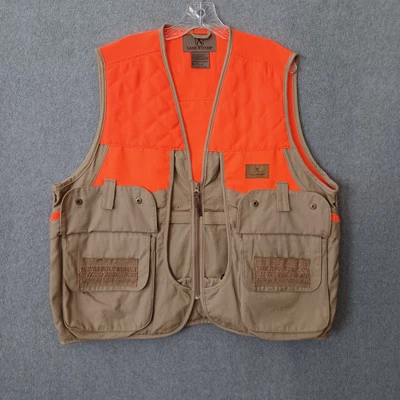 Game Winner Gear Vest Adults One Size Brown Orange Outdoor Fishing Casual Vest - Image 1 of 4