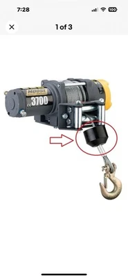 Vehicle/ATV Winch Cable Hook Stop Stopper Rubber Cushion - Image 1 of 4