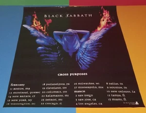 VINTAGE BLACK SABBATH ORIGINAL 94' NUR PROMO KONZERT TOUR POSTER RIP OZZY OSBOURNE  - Bild 1 von 16