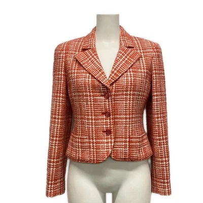 Auténtica chaqueta para mujer CHANEL - roja blanca Foto 1 de 4